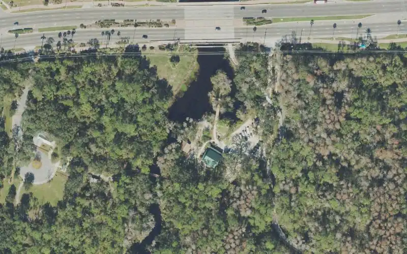 Aerial photo of the area around Shingle Creek Regional Park - Steffee Landing Canoe Launch, Osceola County