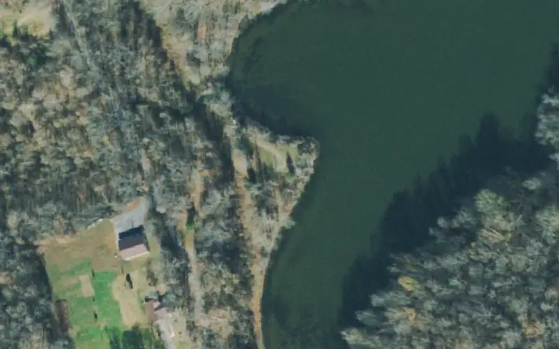 Aerial photo of the area around Spout Springs, Stewart County