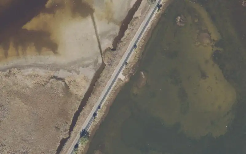 Aerial photo of the area around St. Marks National Wildlife Refuge - Stony Pool #1 Hand Launch, Wakulla County