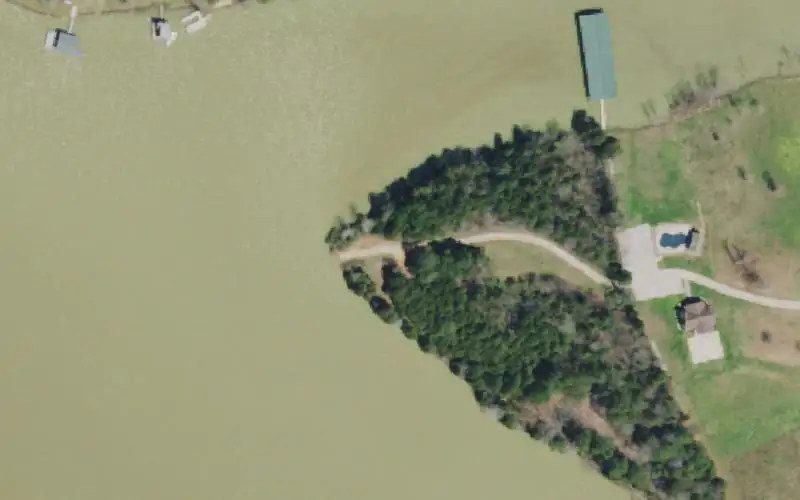 Aerial photo of the area around Stiner Cemetary, Union County