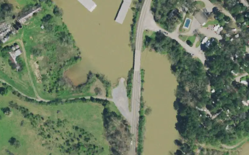 Aerial photo of the area around Stock Creek, Blount County