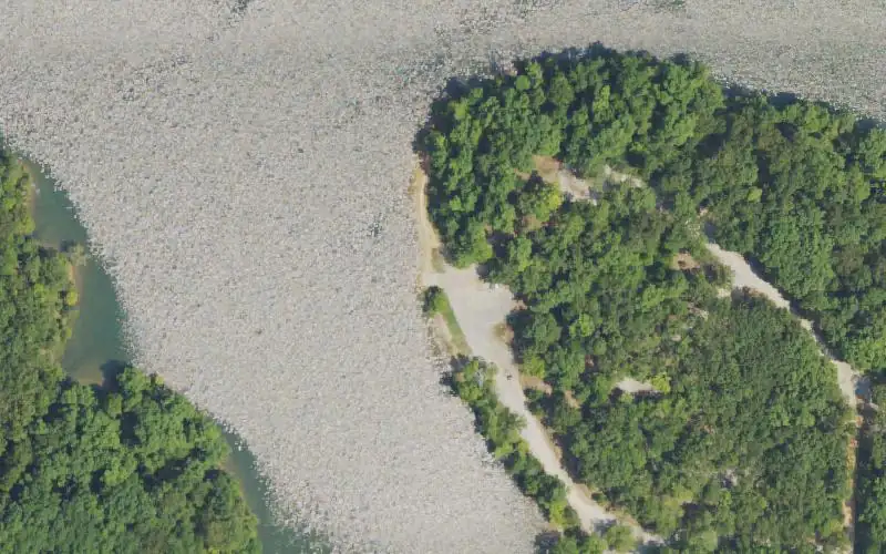 Aerial photo of the area around Sugar Bay - LBL, Trigg County