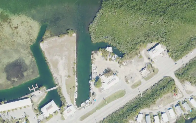 Aerial photo of the area around Sugarloaf Marina, Monroe County