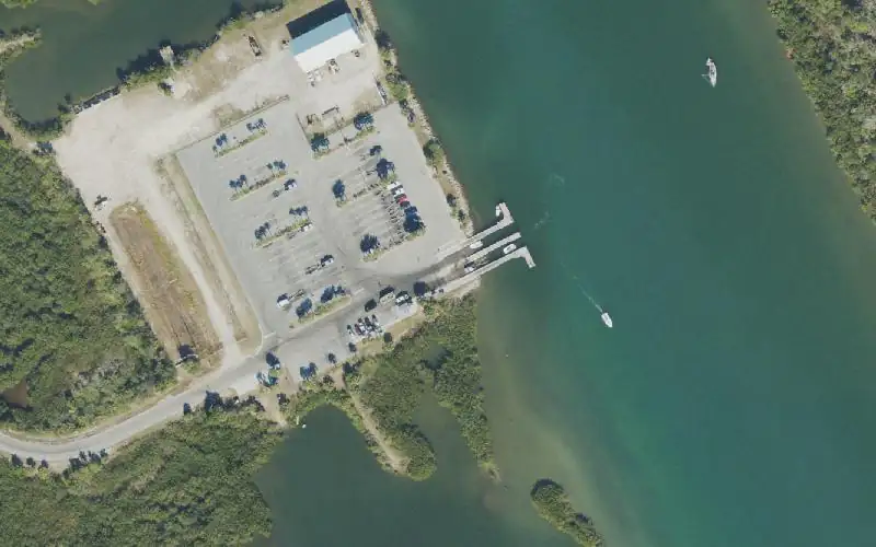 Aerial photo of the area around Swoope Public Boat Ramp, Volusia County