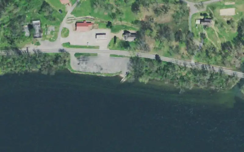 Aerial photo of the area around Tallassee Access, Blount County