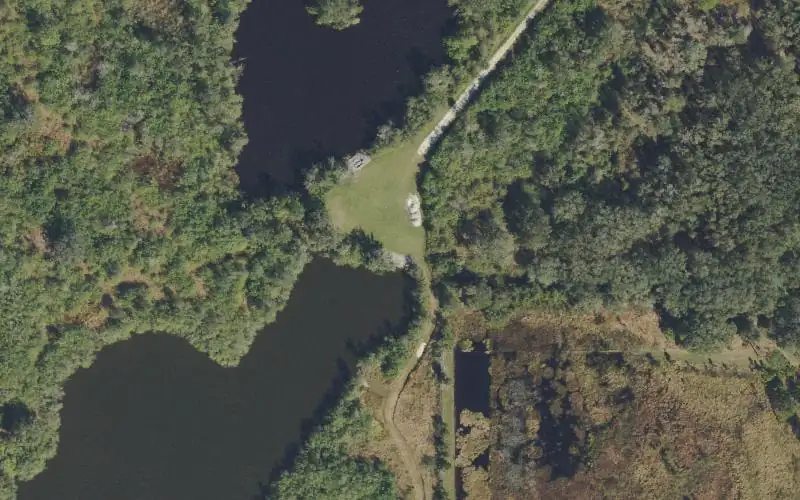 Aerial photo of the area around Tenoroc FMA - Lake G - Hand Launch Site, Polk County