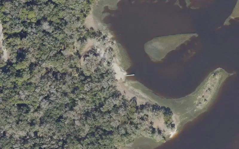 Aerial photo of the area around Timucuan Eco & Historic Preserve - Cedar Point Boat Ramp, Duval County