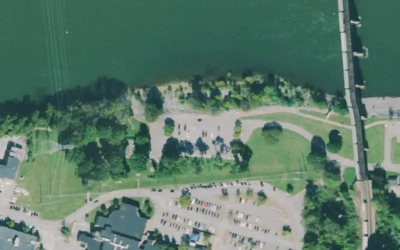 Aerial photo of the area around TN Riverpark, Hamilton County
