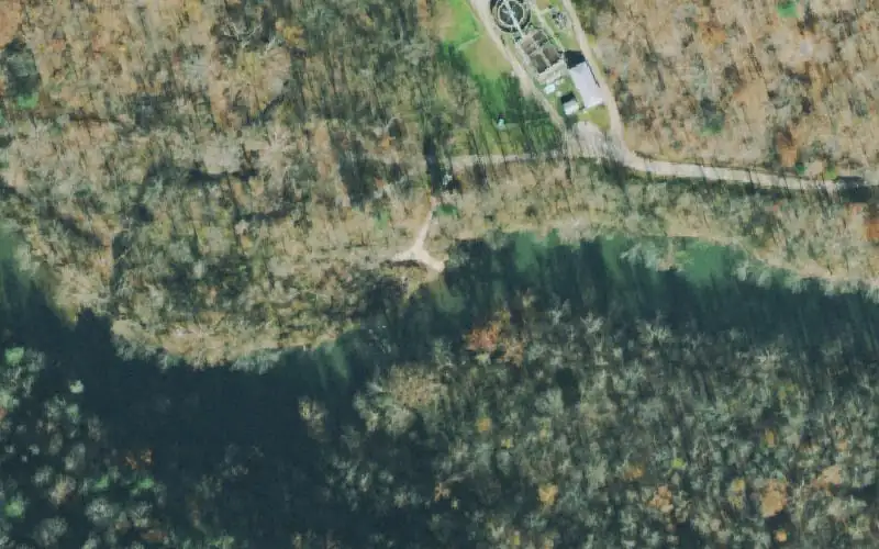 Aerial photo of the area around Towns Spring Road, Scott County