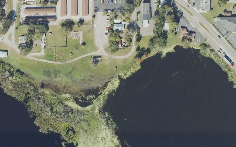 Aerial photo of the area around Twin Lakes Public Boat Ramp - East (small boats only), Polk County