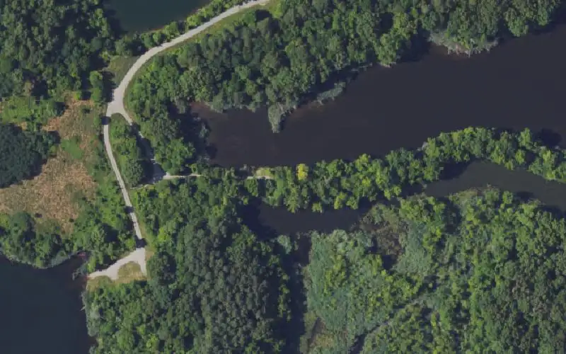 Aerial photo of the area around Twin Tiles 1, Ohio County