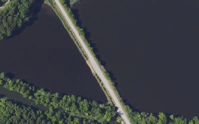 Aerial photo of the area around Twin Tiles 3, Ohio County