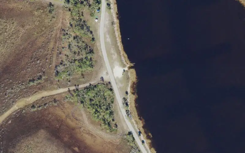 Aerial photo of the area around Webb Lake North (No Gasoline Motors), Charlotte County