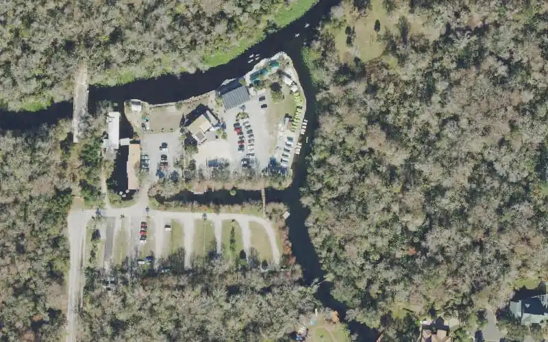 Aerial photo of the area around Wekiva Island Boat Launch (25 HP MAX - Call Ahead), Seminole County