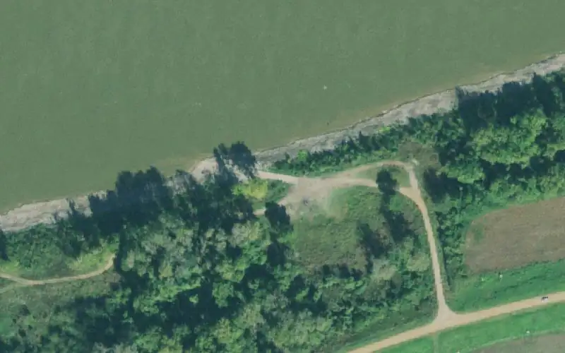 Aerial photo of the area around White Rock, Lake County