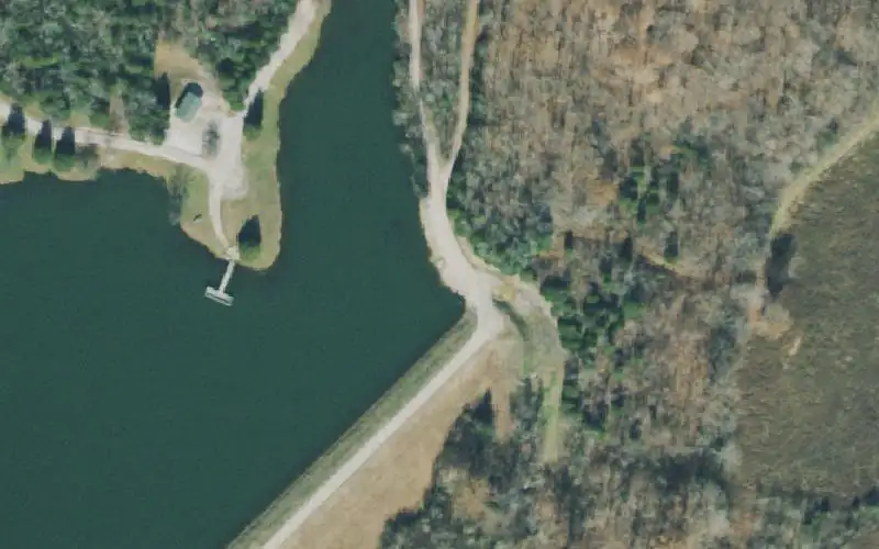 Aerial photo of the area around Williamsport Lakes - Whipppoorwill, Maury County