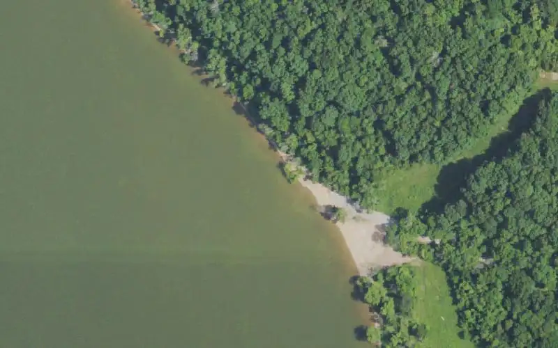 Aerial photo of the area around Wilson Creek, Taylor County