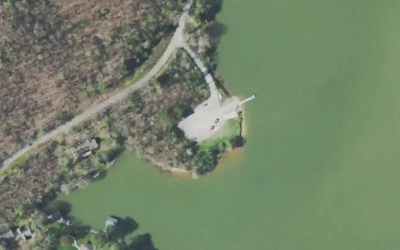 Aerial photo of the area around Winton Chapel, Roane County
