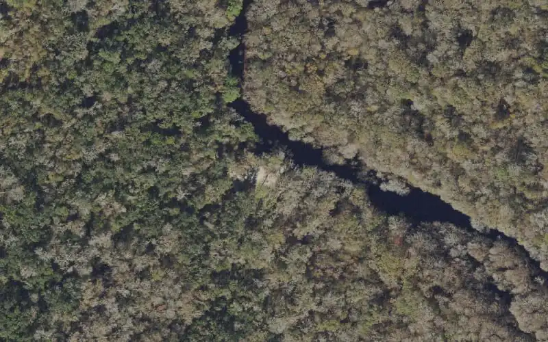 Aerial photo of the area around Withlacoochee State Forest - Lacoochee Small Boat Launch (Not Recommended), Pasco County